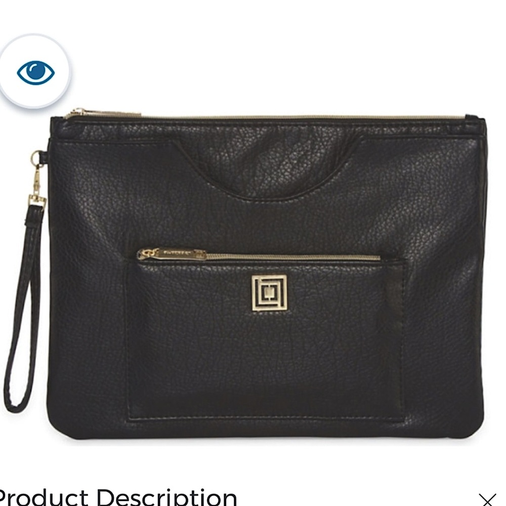 Liz Claiborne Charging Clutch Built-In Battery Pack & Charger Iphone & Android